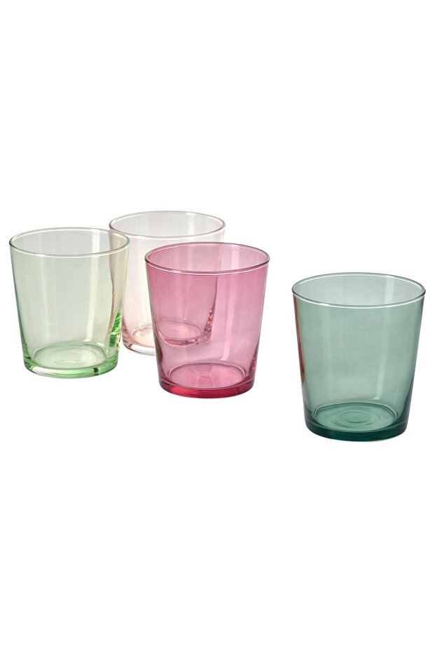 PAPPERSBJÖRK Glass, mixed colours, 30 cl