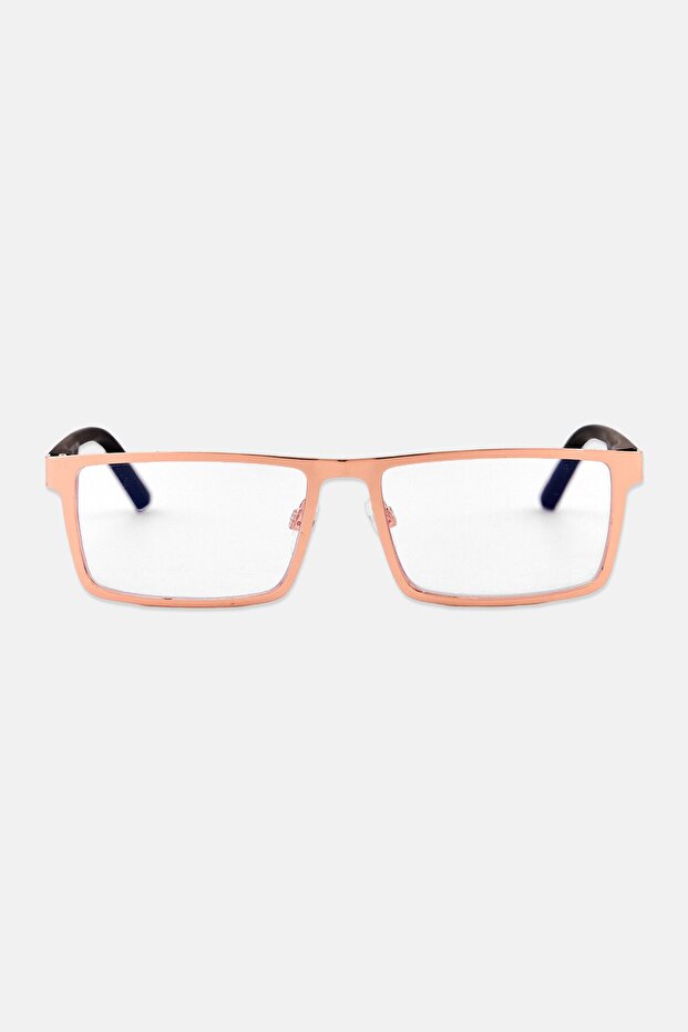 Women WRJ1775S Rectangular Reading Glasses, Rose Gold