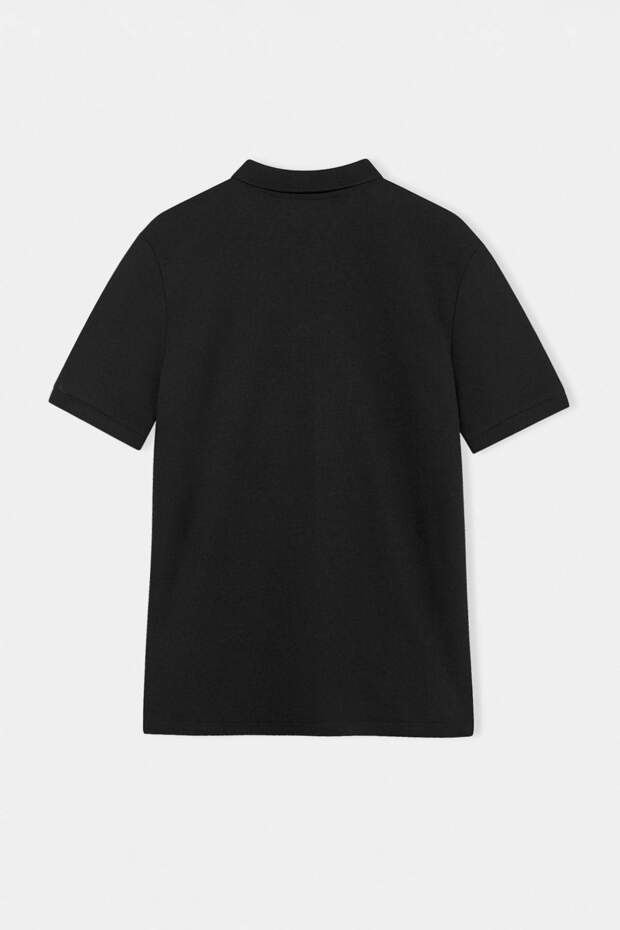 Siyah-Taş 2'li Regular/Normal Kesim %100 Pamuklu Polo Yaka T-shirt TMNSS25PO00022 - 6