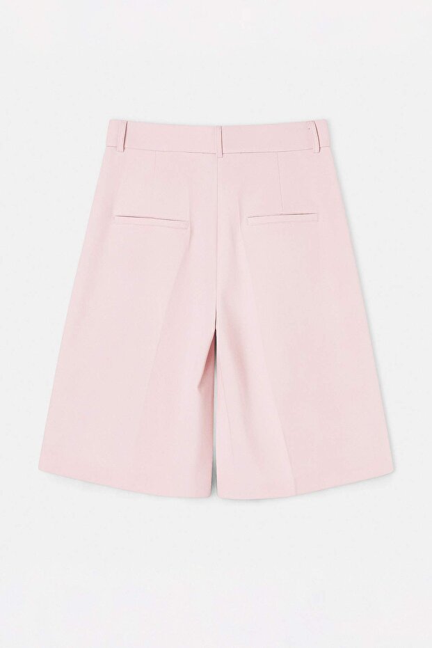 Pembe Geniş Paça Şort & Bermuda TWOSS26SR00211 - 7