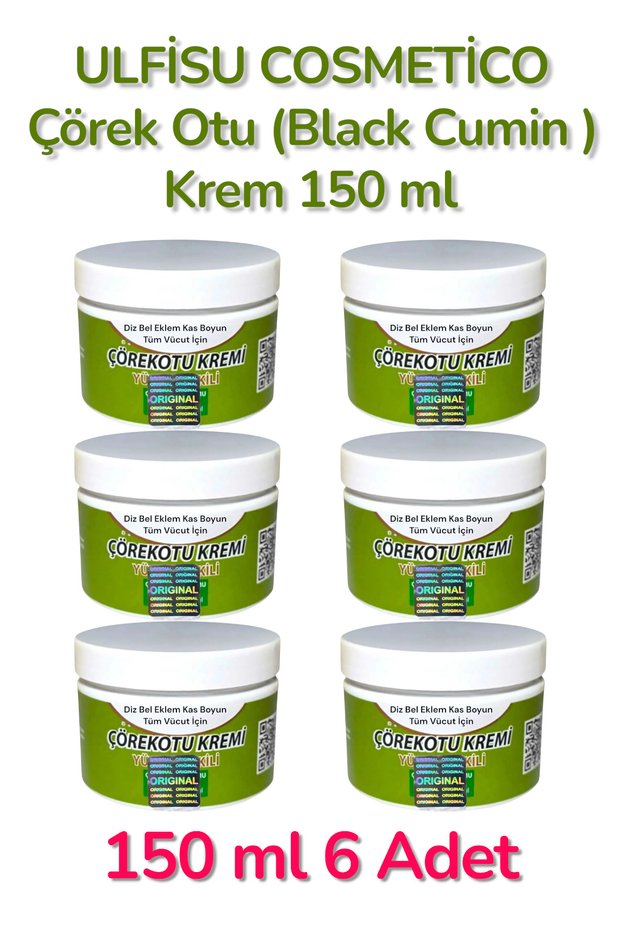 Black Cumin Oil Massage Cream 150 ml 6 Pieces