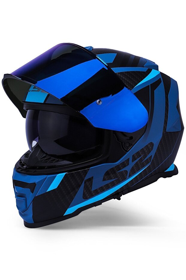 Storm 2 Racer Mat Mavi Kask - 3