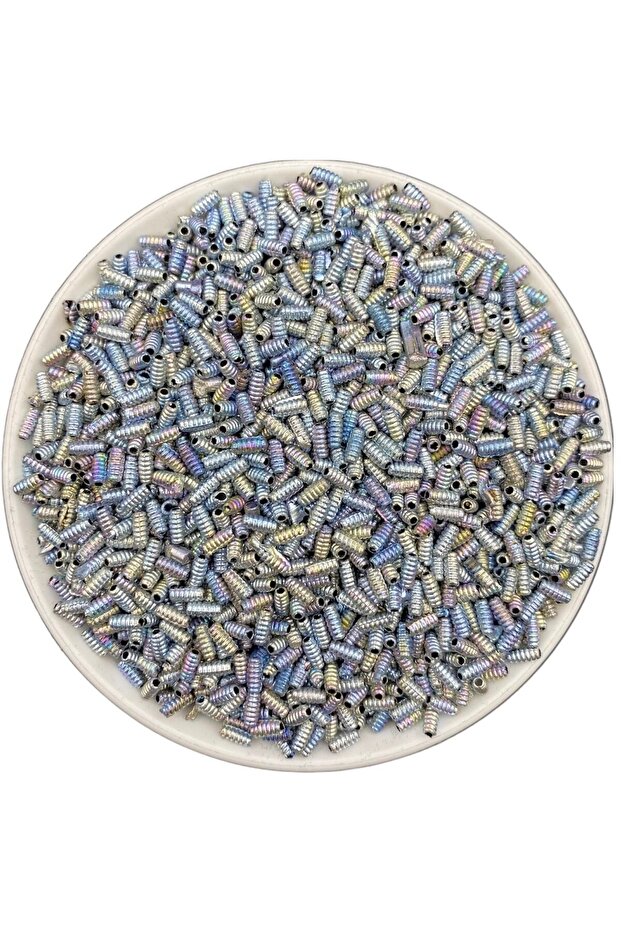 10gr Maggot, Tiny Janjan Pipe Maggot Model Beads, 6x3mm Pipe Jewelry Beads (10gr ~300 Pieces)