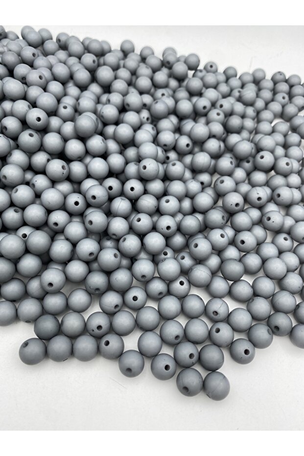 100gr Opaque Round Grey \ Smoke Color 10mm Ball Model Acrylic Beads,Bag Beads (~ 175 pcs)