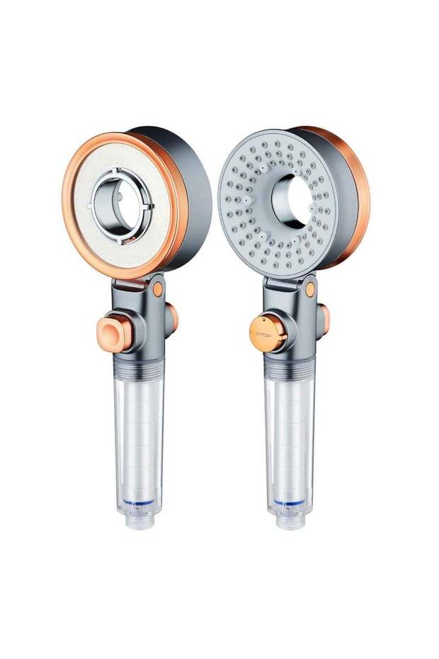 Handheld High Pressure Shower Head, 360 Degree Double Sided, Filtered, Water Saving