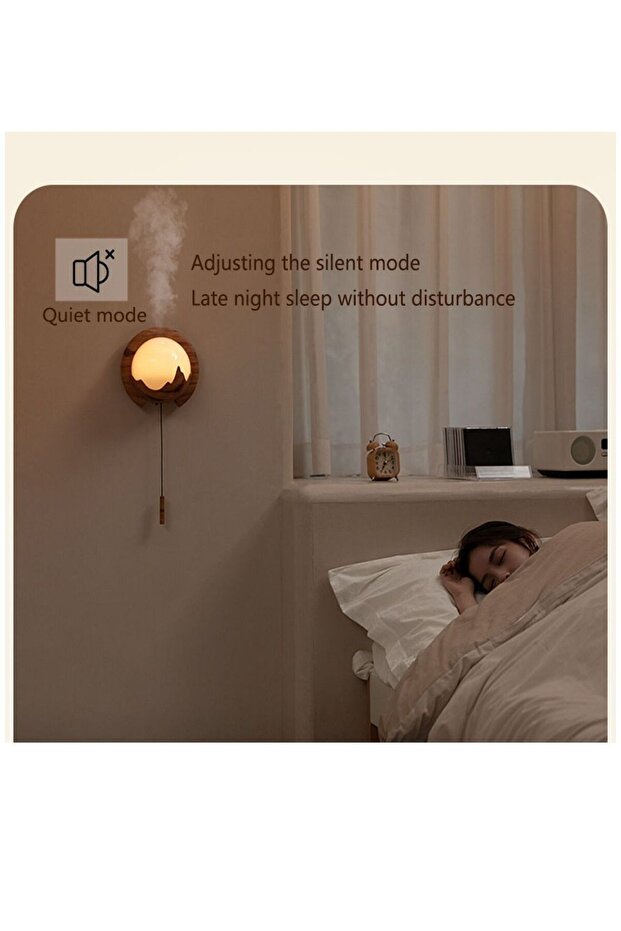 Remote Control Aromatherapy Humidifier Diffuser, Rechargeable Wall Mounted Night Light for Home