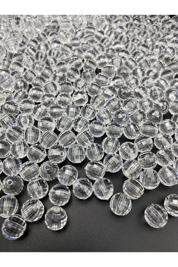 12mm Transparent Color World Model Acrylic Beads, Jewelry, Bag Making Beads (100gr,~120 Pieces)