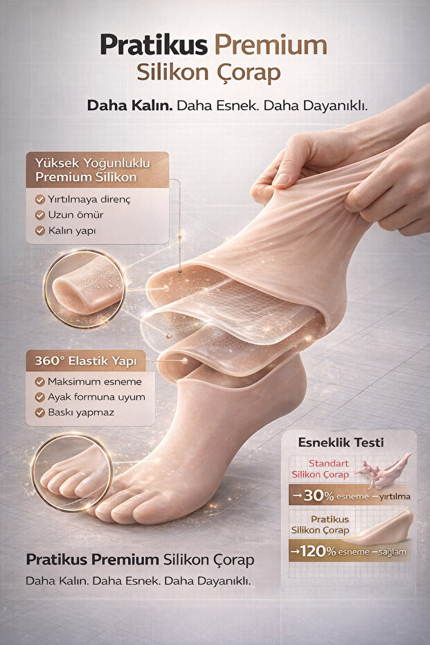 Silicone Moisturizing Socks – Care Socks for Cracked and Dry Heels, Softening Foot Socks