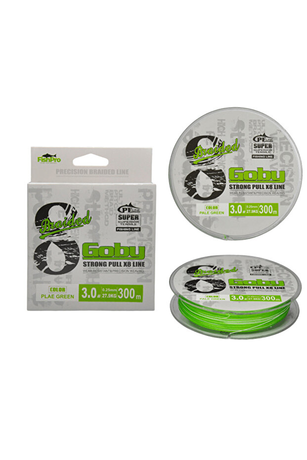 Fishpro Goby 300m X8 Pale Green Fishing Line