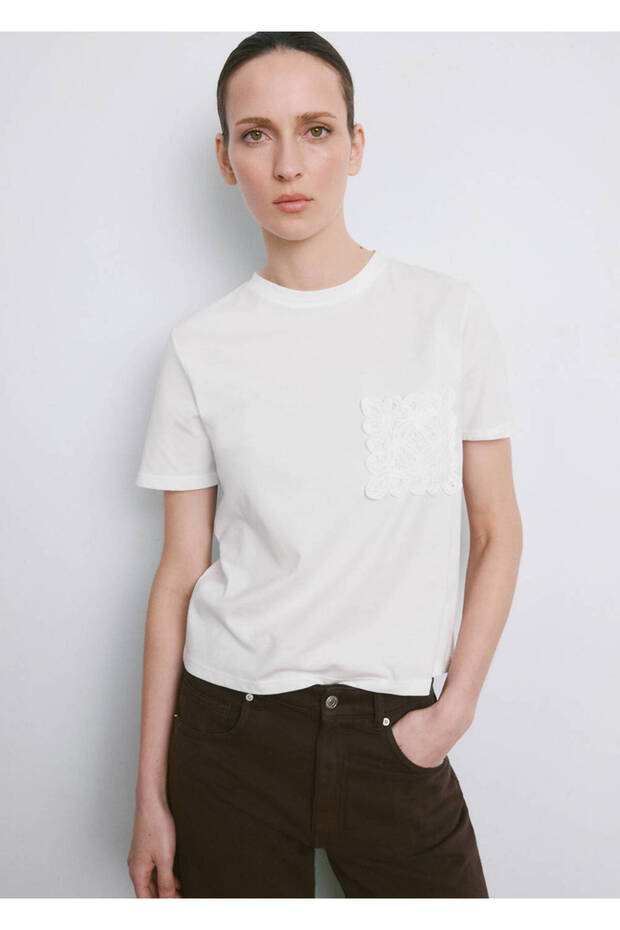 Embroidered Cotton T-Shirt