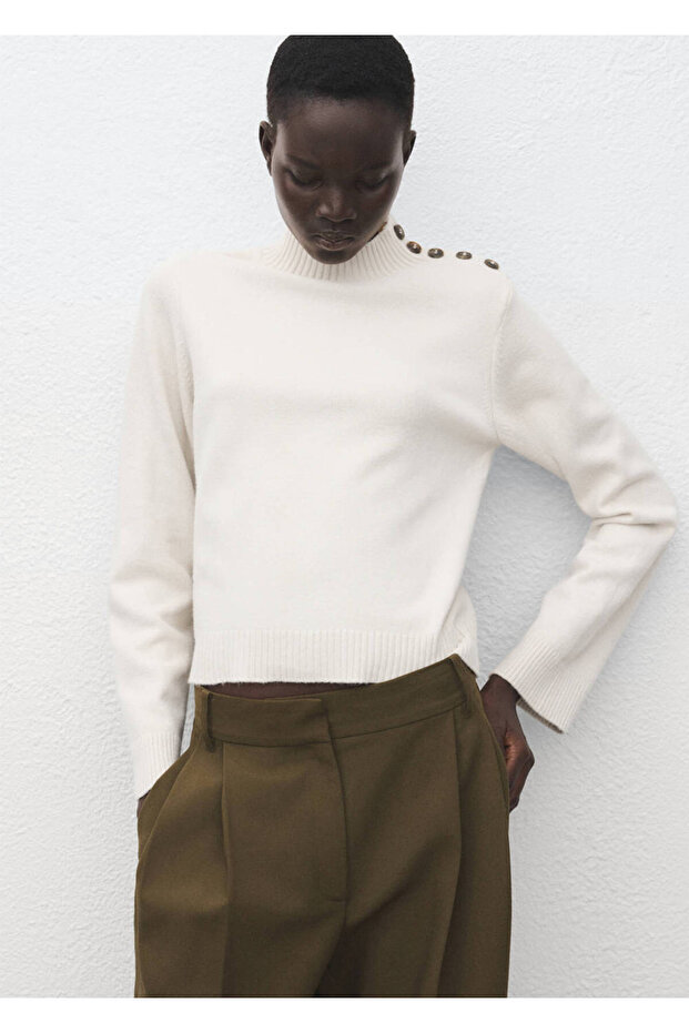 Perkins Collar Button Sweater