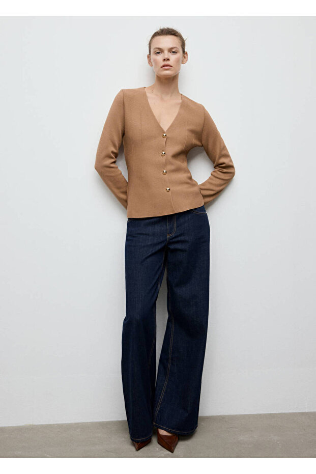Buttoned Slim-Fit Knitwear Jacket - 2