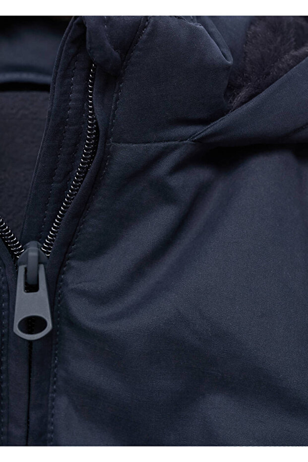 Kapüşonlu kapitone anorak - 3