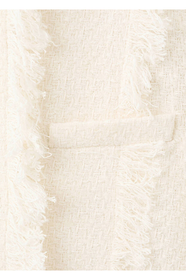 Nahtloser Tweed-Mantel - 8
