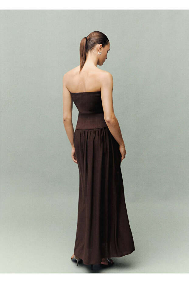 Trägerloses Kleid - 4