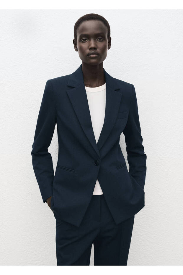 Dar kesim blazer ceket - 1