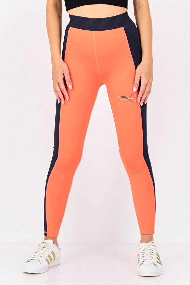 Women Sportswear Fit Pull On 7/8 Leg Training Leggings, Multicolor