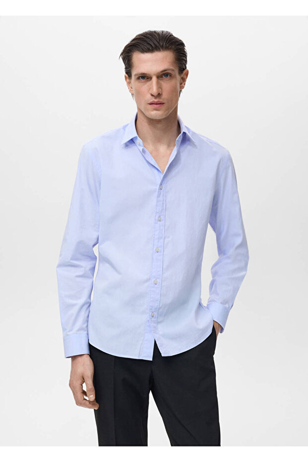 Regular fit %100 pamuklu gömlek - 1