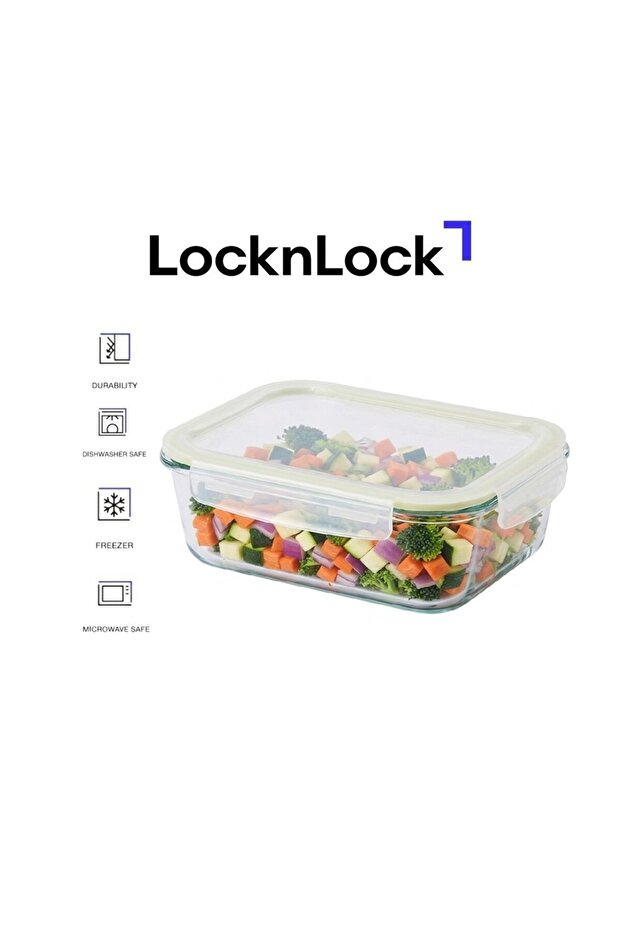 Fresh Oven-Safe Glass Rectangular Container 1040ml – Airtight, Leakproof & Heat-Resistant