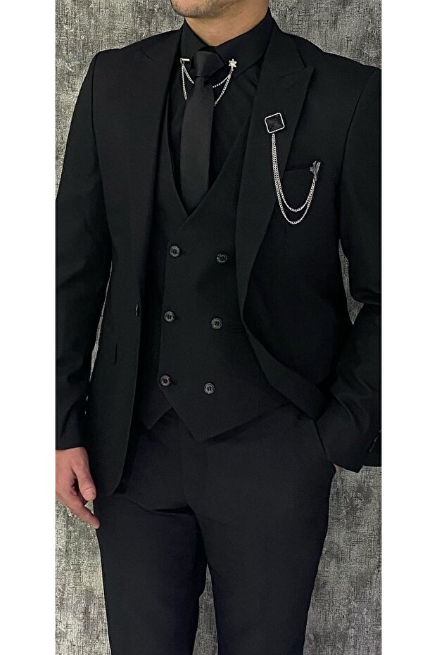 Black Slimfit Suit