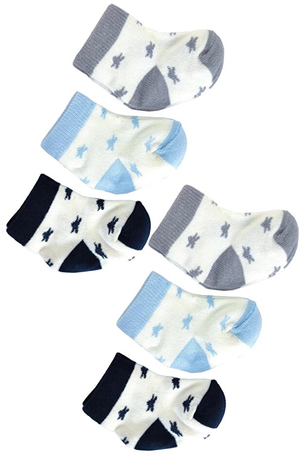 6 Pairs of Baby Boy Socks 0-9 Months Stl6006