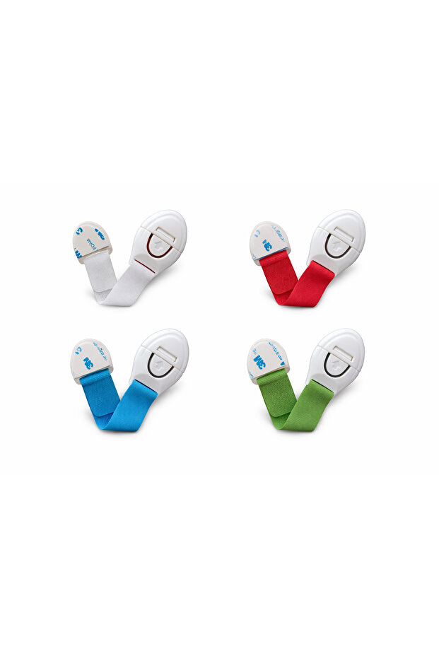 Child Baby Safety Cabinet And Drawer Door Lock Colorful Pack 4 Pieces Lock