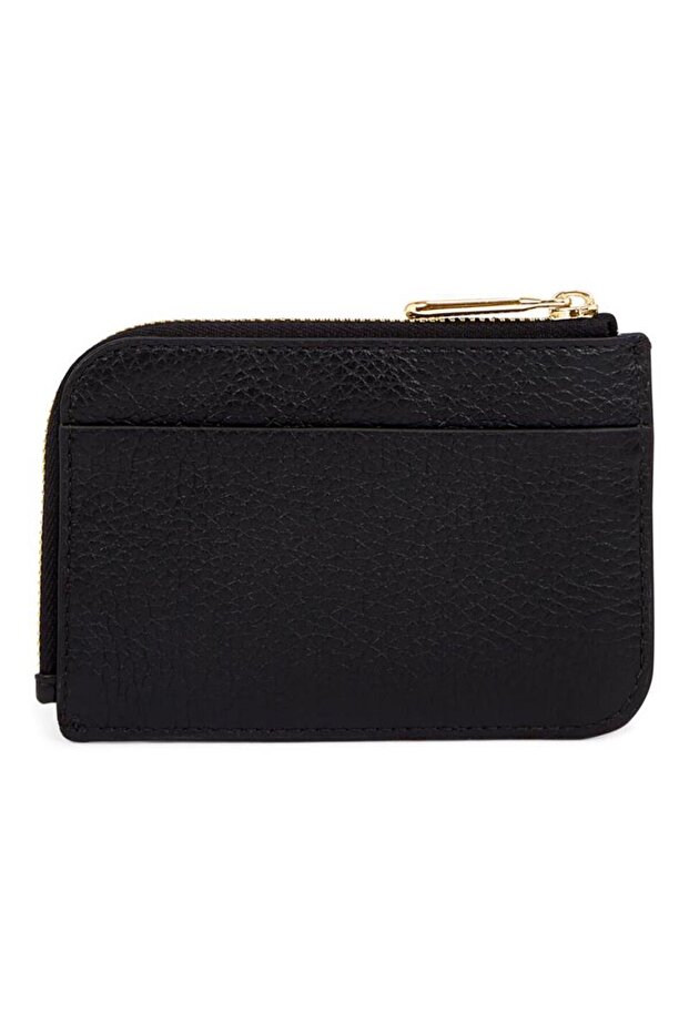 Card Case Zipped Pebbled Leather - 3