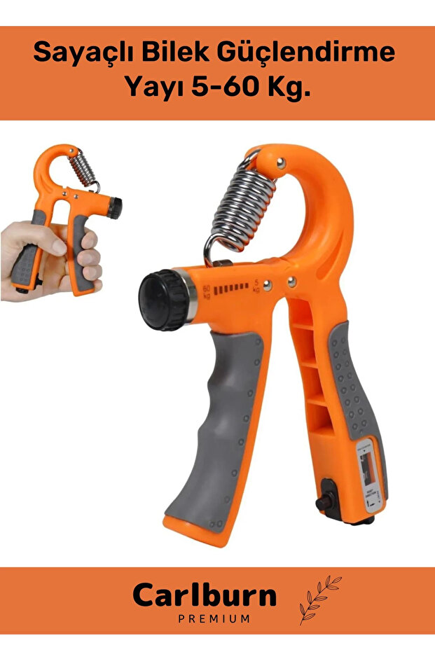 Premium Production Hand Wrist Strengthener Muscle Building Adjustable Wrist Strengthening Spring with Counter 5-60 Kg.