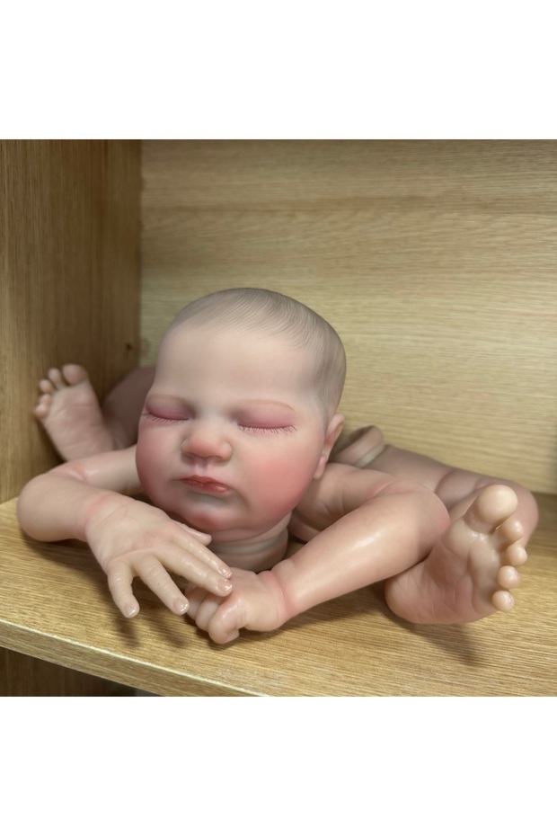 19inch MRB 19 inch Newborn Baby Reborn Doll Kit Baby Quinlyn Lifelike Soft Touch Already Painted Unf