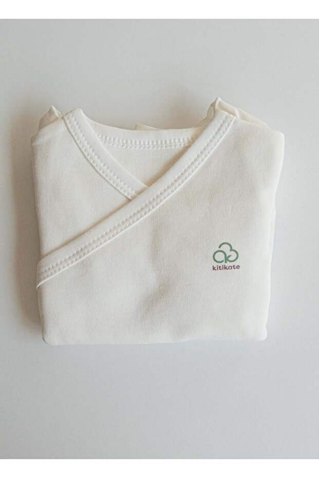 Organic basic inner outer bodysuit set ecru - 5