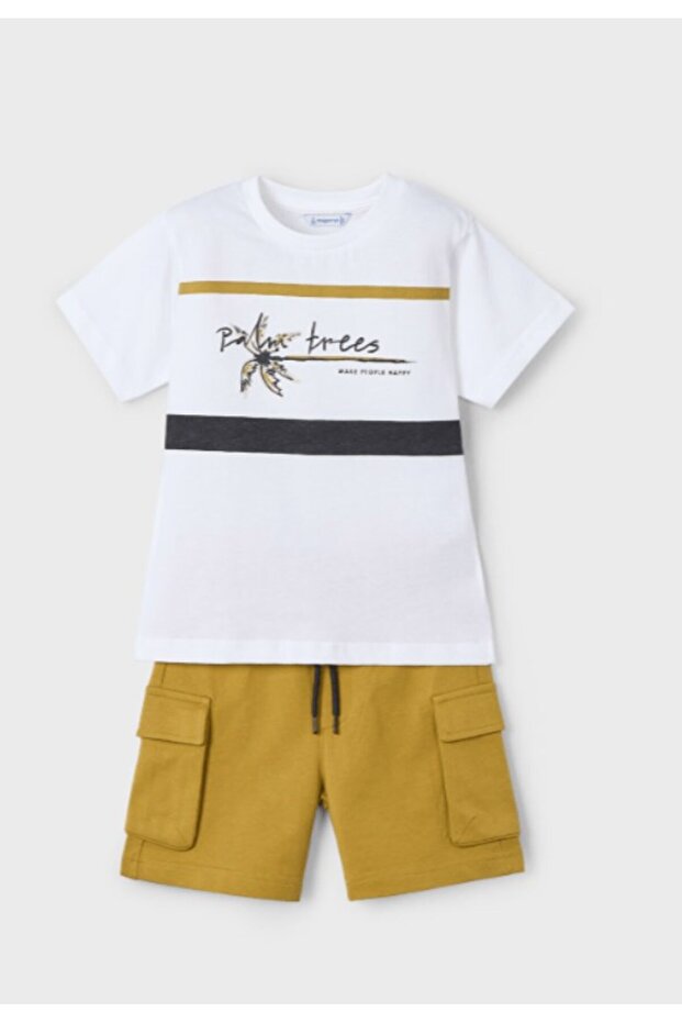 Boy's 3605 cargo shorts t-shirt set gkm0165