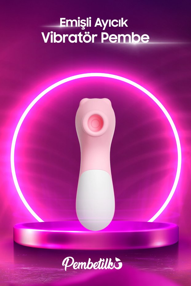 Emişli Ayıcık Vibratör Pembe