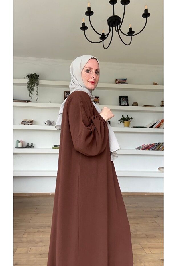 Elastic Sleeve Dress