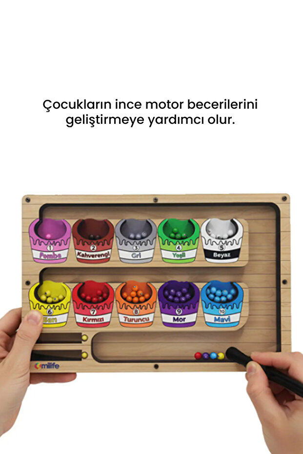 omilife Manyetik Labirent Montessori Oyuncak Ahşap Sayma Eşleştirme ...