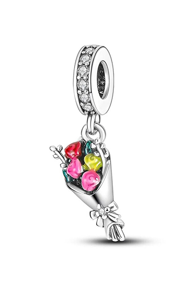 A Bouquet of Flowers Dangle Charm