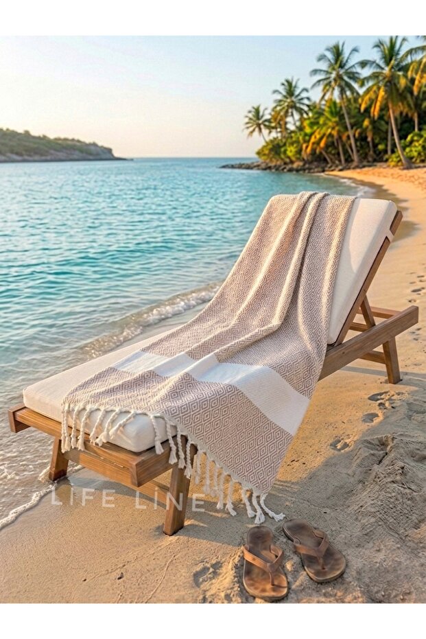 100% Natural Cotton Diamond Peshtemal 100X180 cm Beach Towel