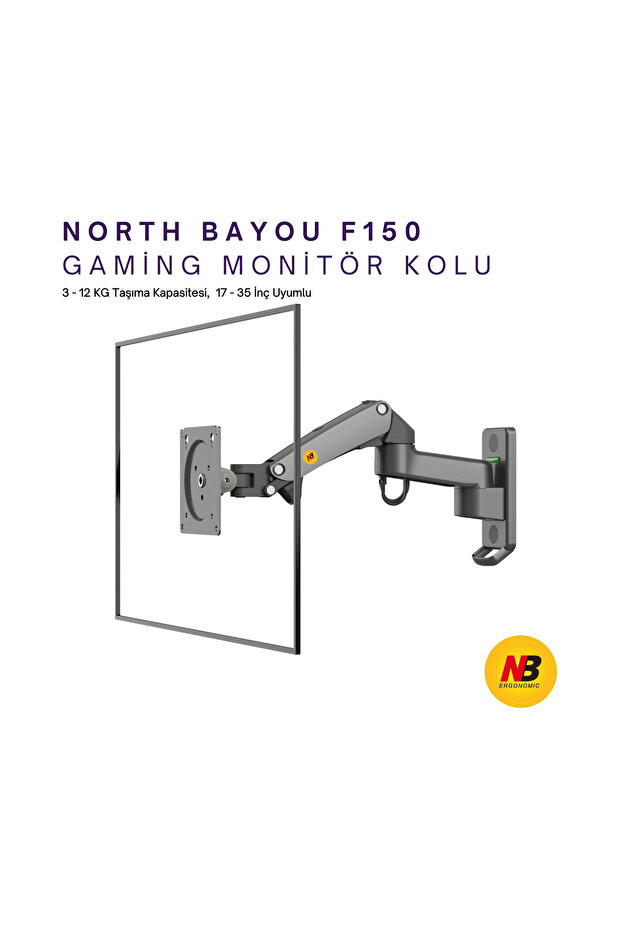 DailyTech North Bayou Nb F300 Ergonomik Duvar Led Tv Monitör Tutucu
