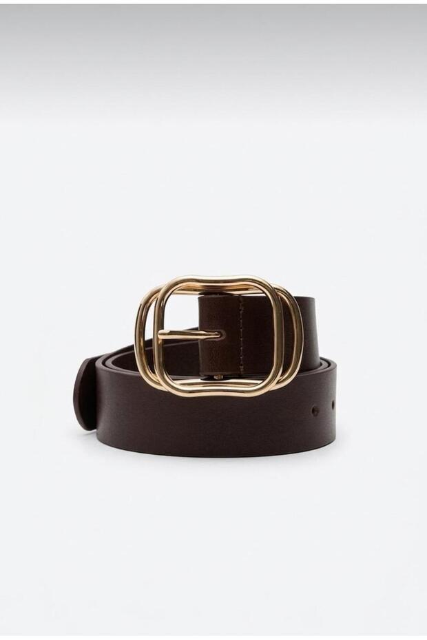 Double Buckle Women's Belt Coat Belt, Trouser Belt Dress Belt.
