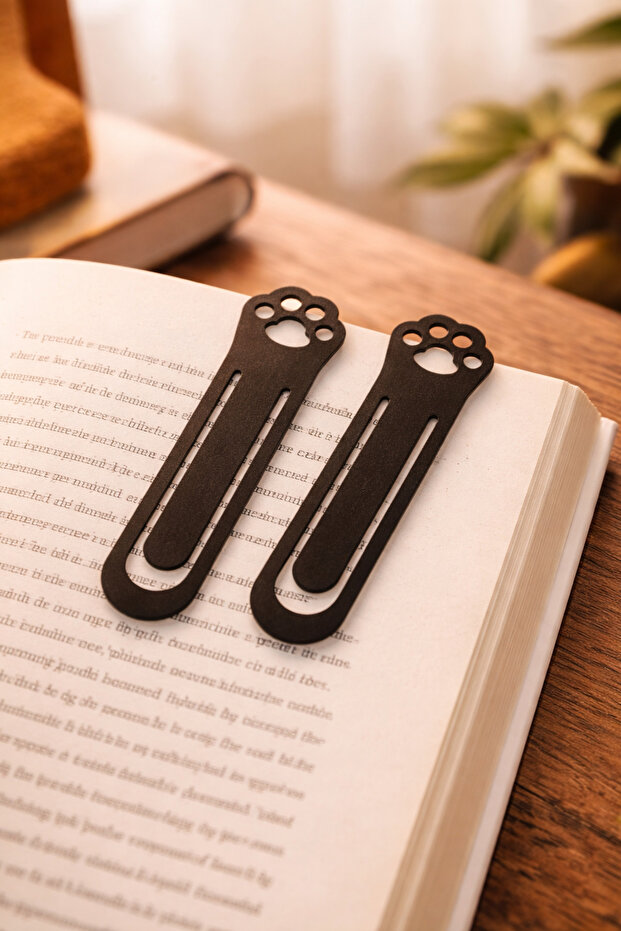 2 Pieces ๐พ Black ๐พ Pati ๐พ Metal Book Holder Leaf Holder Bookend | | | | Book Page Holder Decorative Book Reading Tool Page Fixer Book Lover Reading Accessory