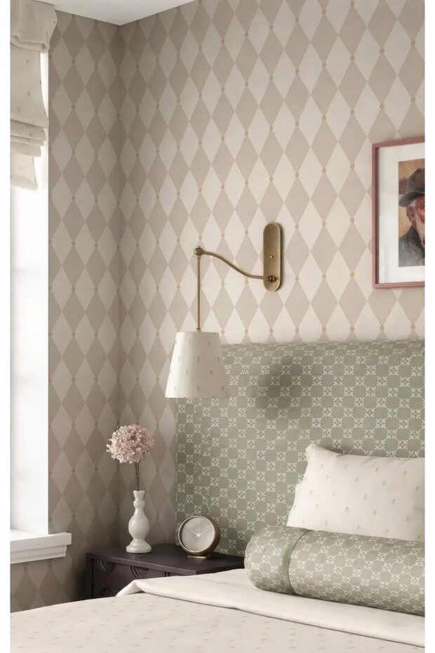 (Pp-166) Arched Striped Half Wall Sticker – Self-Adhesive Wall Covering for Baby and Children's Room