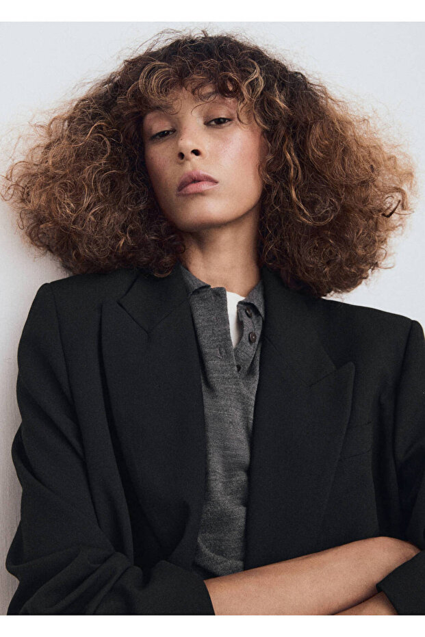 Blazer Jacket with Pockets - 6