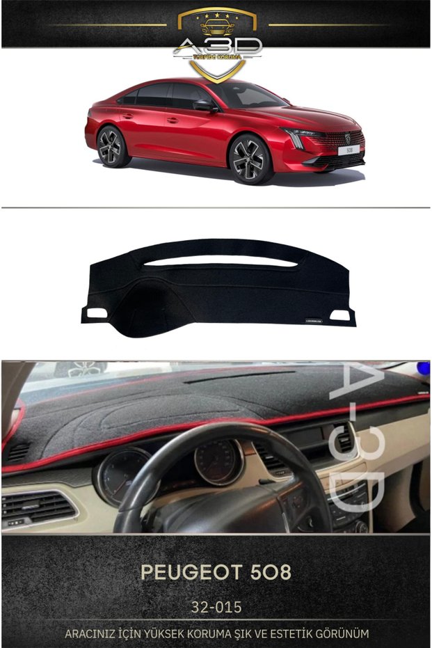 Peugeot 508 Dashboard Protection Protective Cover Carpet Front Chest Panel A3D