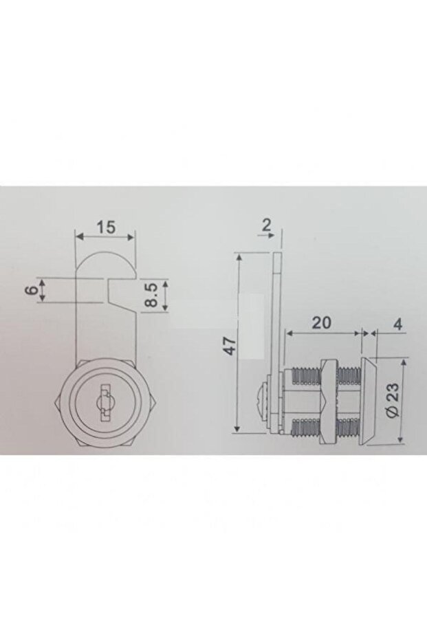 103/20 Latch Drawer Lock Lock Mailbox Lock - 3