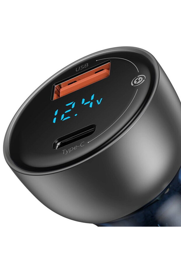 Incarcator auto, Baseus, USB + USB-C, 5 A, 65 W, Multicolor - 2