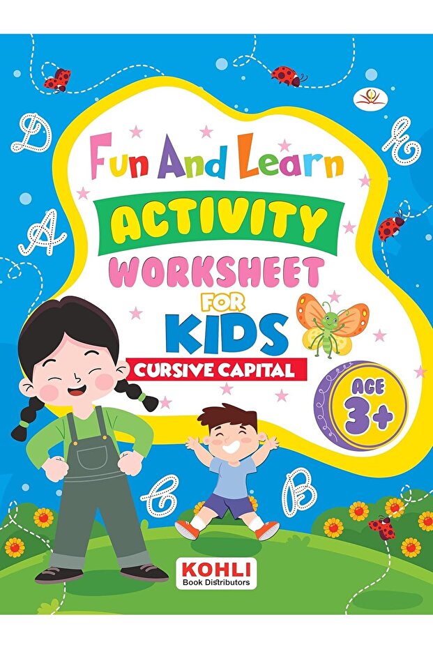 Fun And Learn Activity Worksheet For Kids Cursive Capital Letter