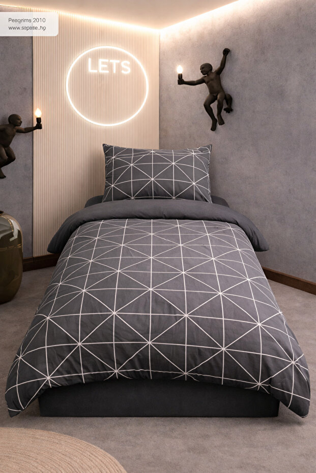 Single Patterned Duvet Cover Set | Cotton | Sheetless Set |