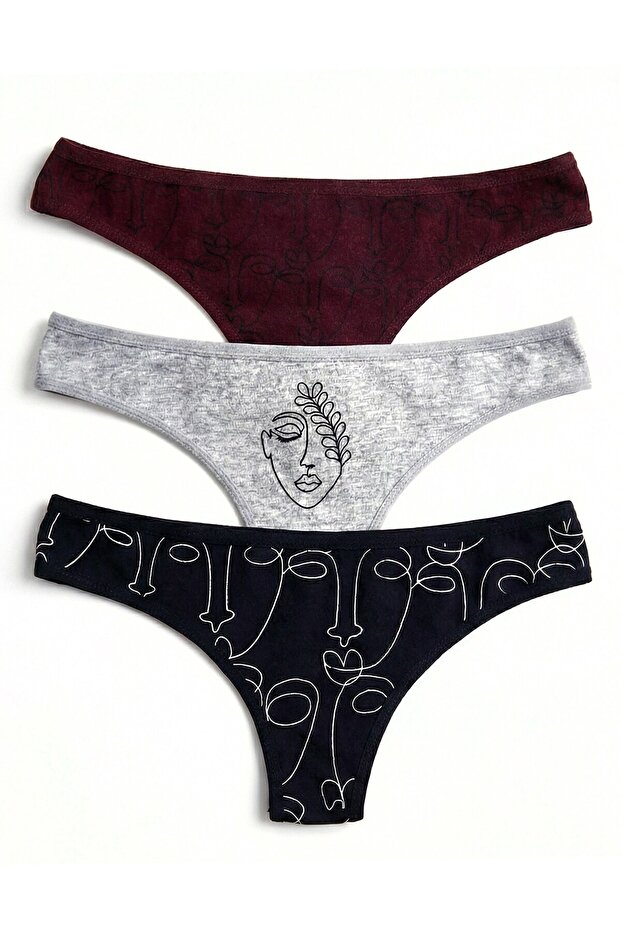 Women's 3-pack cotton brazilian briefs