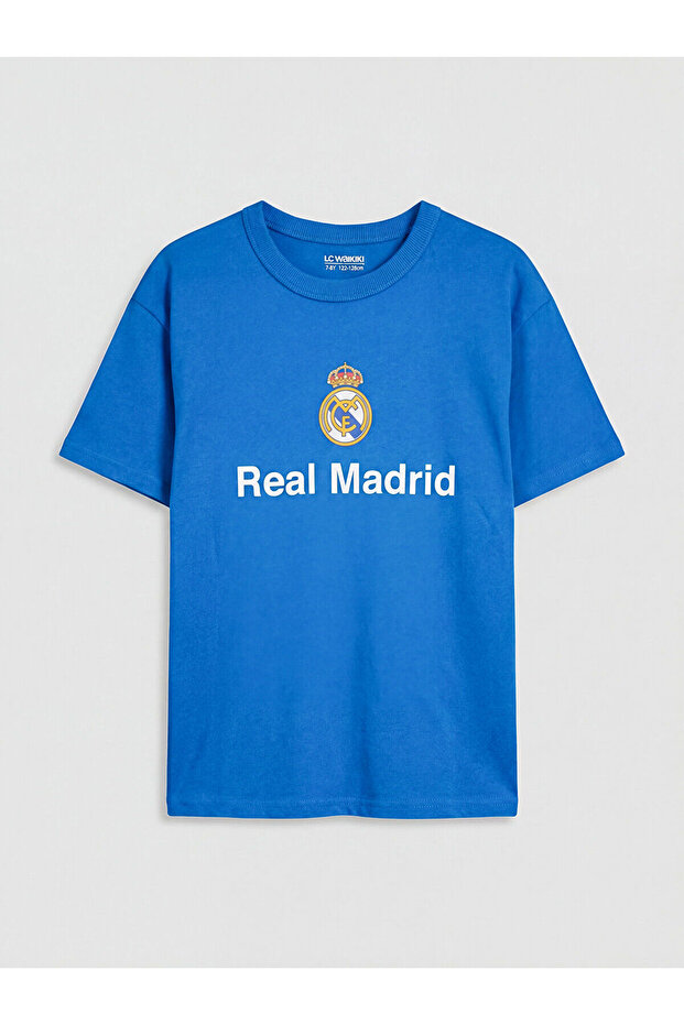 Blue Real Madrid Printed Boys' T-Shirt