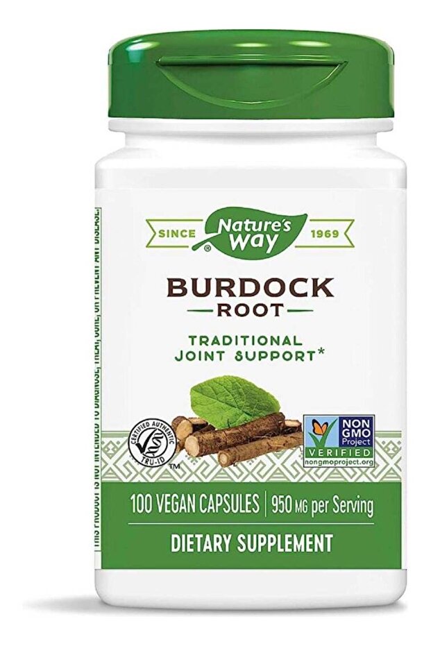 Burdock Root, 950 mg per serving, 100 Vegetarian Capsules
