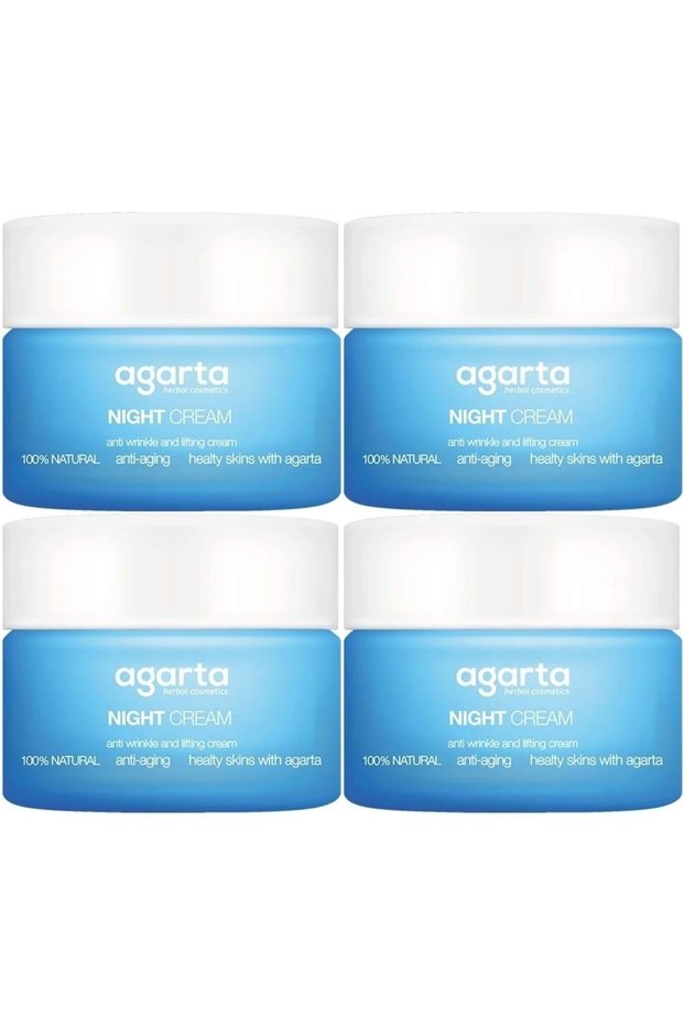 Natural Anti-Aging Anti-Age Night Cream Water Based 50ml (Wrinkle/Firming) (Set of 4)